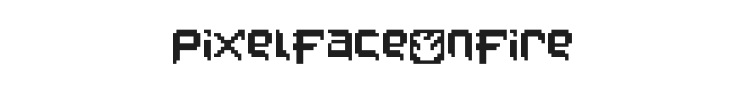 PixelFaceOnFire Font