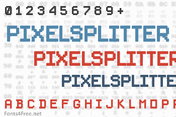 PixelSplitter Font