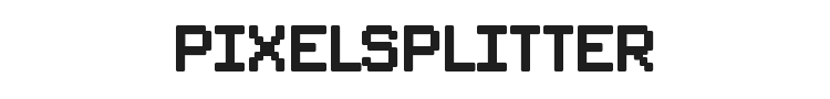 PixelSplitter Font Preview