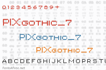 PIXgothic_7 Font