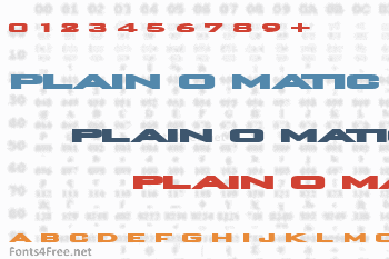 Plain O Matic Font