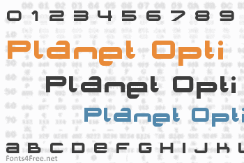 Planet Opti Font