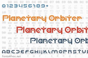 Planetary Orbiter Font