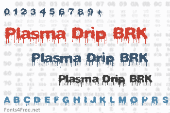 Plasma Drip BRK Font