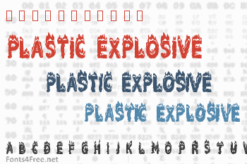 Plastic Explosive Font