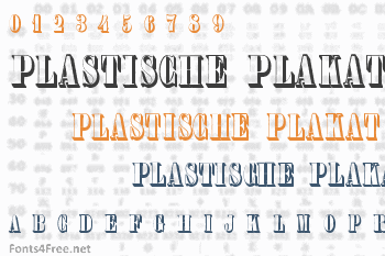Plastische Plakat Antiqua Font