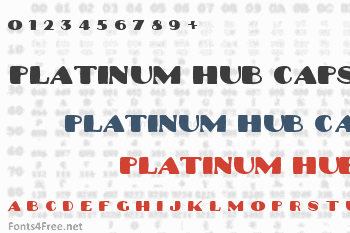 Platinum Hub Caps Font