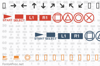 PlayStation Buttons Font