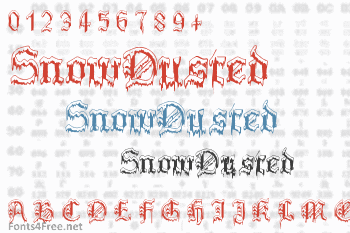 Plymouth Rock SnowDusted Font