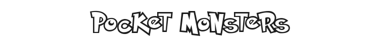 Pocket Monsters Font Preview