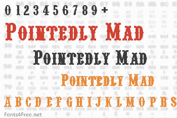 Pointedly Mad Font