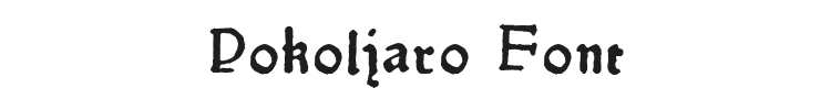 Pokoljaro Font