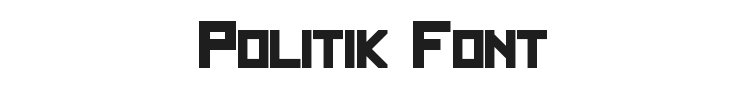 Politik Font Preview