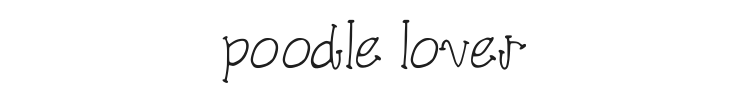 Poodle Lover Font Preview