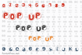 Pop Up Font