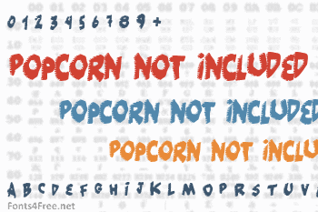 Popcorn not included Font