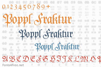 Poppl Fraktur Font