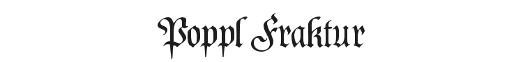 Poppl Fraktur Font