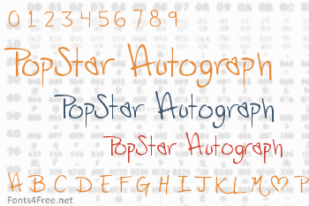 PopStar Autograph Font
