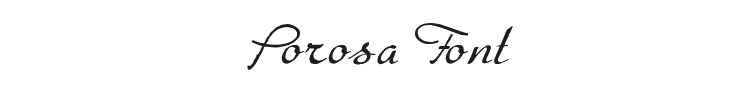 Porosa Font