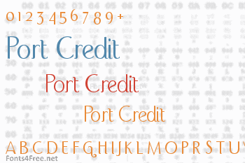 Port Credit Font