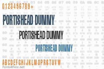 Portishead Dummy Font