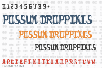 Possum Droppings Font