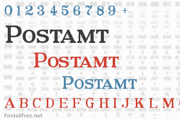 Postamt Font