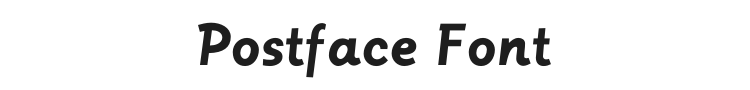 Postface Font