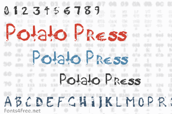 Potato Press Font