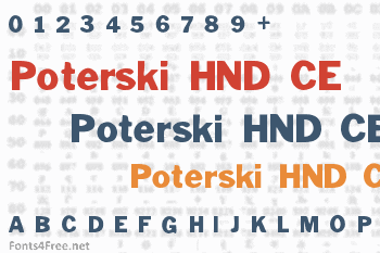 Poterski HND CE Font