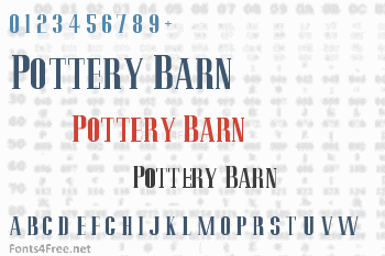 Pottery Barn Font