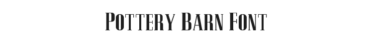 Pottery Barn Font Preview