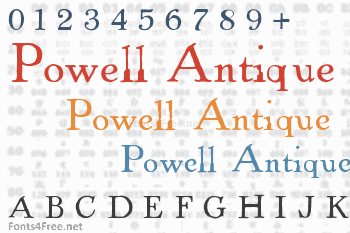 Powell Antique Font