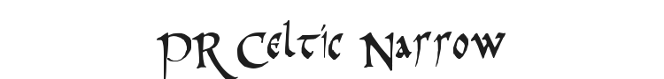 PR Celtic Narrow Font