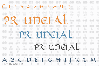 PR Uncial Alt Caps Font