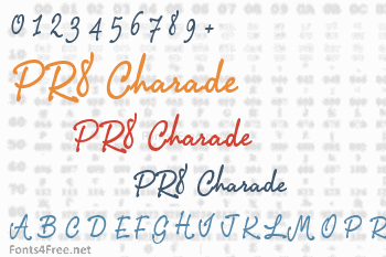 PR8 Charade Font