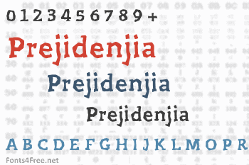 Prejidenjia Font