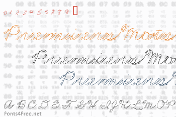 Premiers Mots Script Font