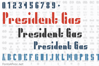 President Gas Font