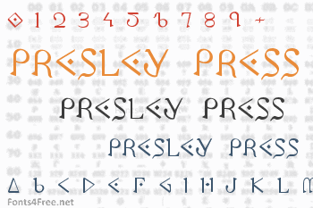 Presley Press Font