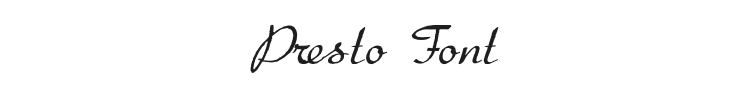 Presto Font