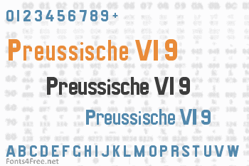 Preussische VI 9 Font