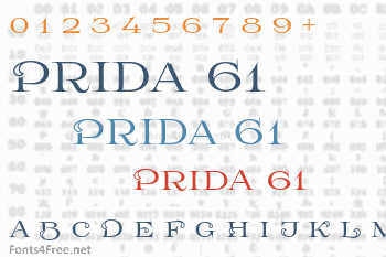 Prida 61 Font