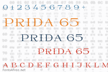 Prida 65 Font