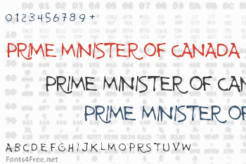 Prime Minister of Canada Font