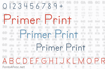 Primer Print Font