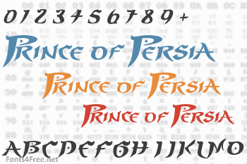 Prince of Persia Font