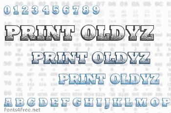 Print Oldyz Font