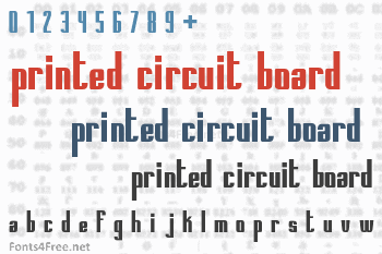 Printed Circuit Board Font